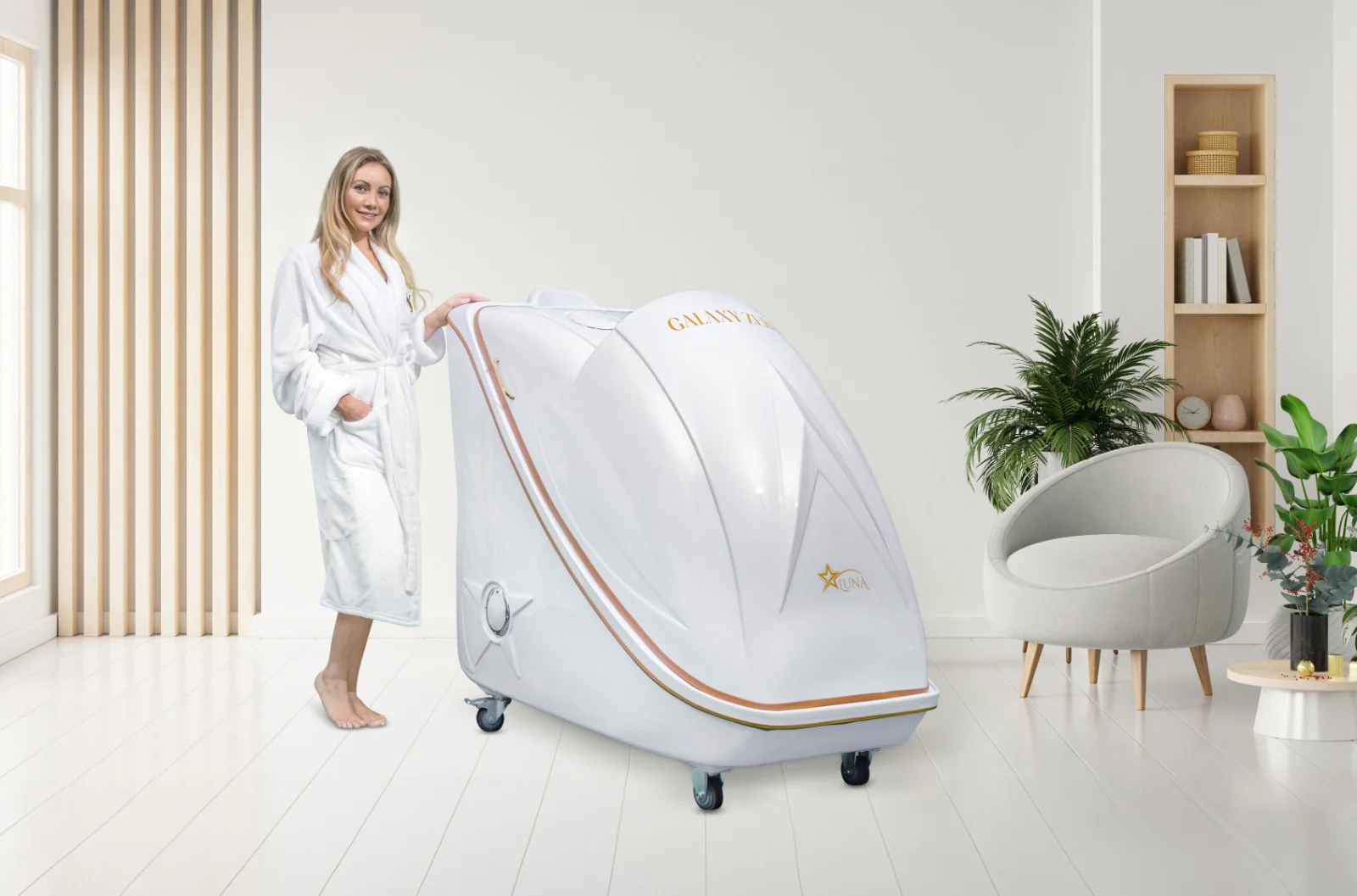 Luna Light Therapy Sauna View