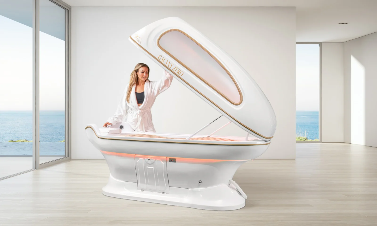 BioX Light Therapy Steam Wet Sauna View