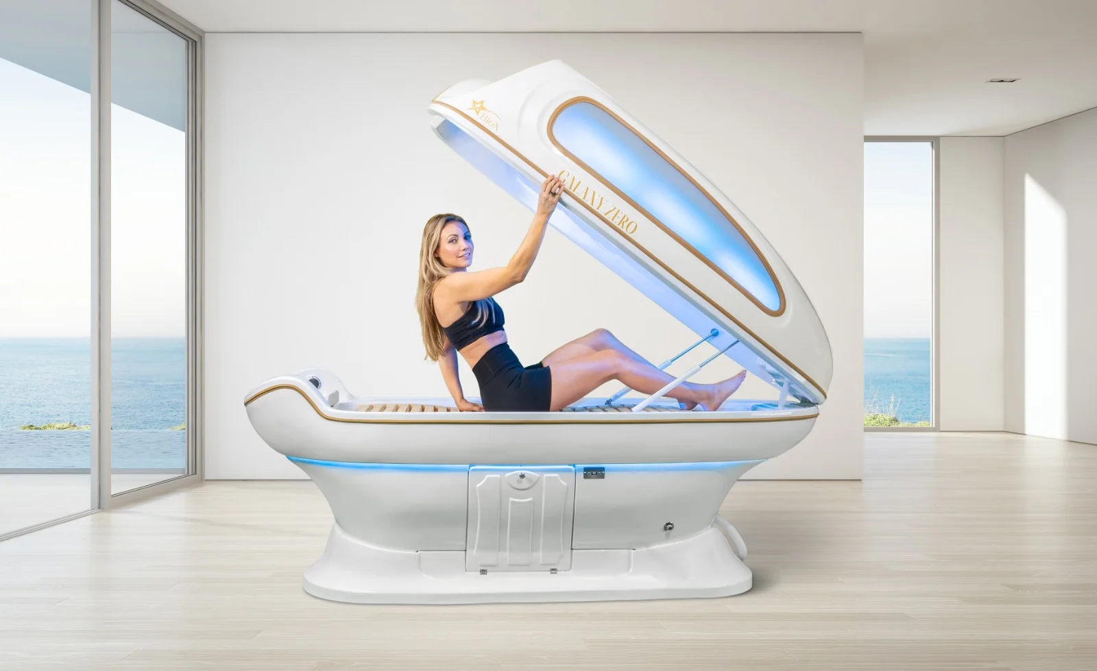 BioX Light Therapy Steam Wet Sauna View