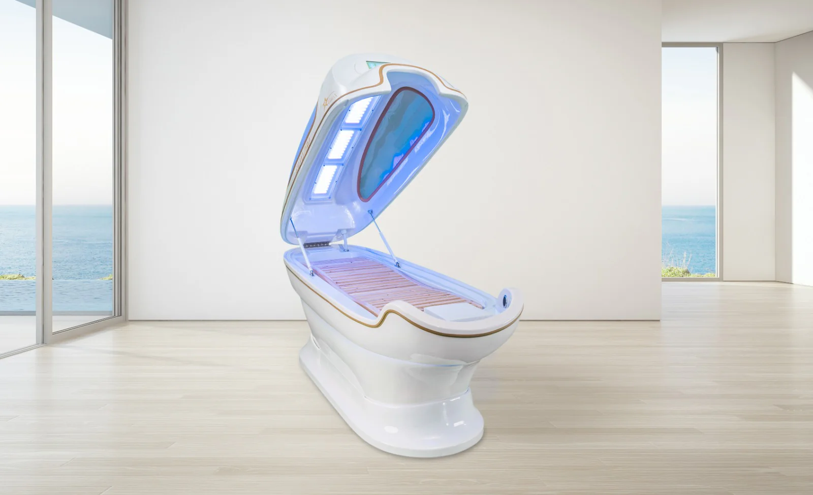 BioX Light Therapy Steam Wet Sauna View