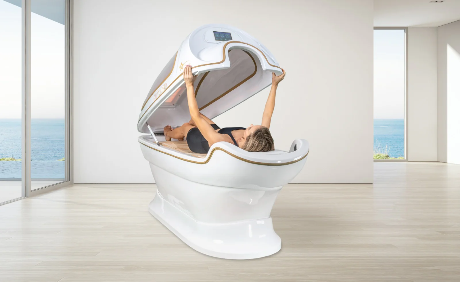 BioX Light Therapy Steam Wet Sauna View